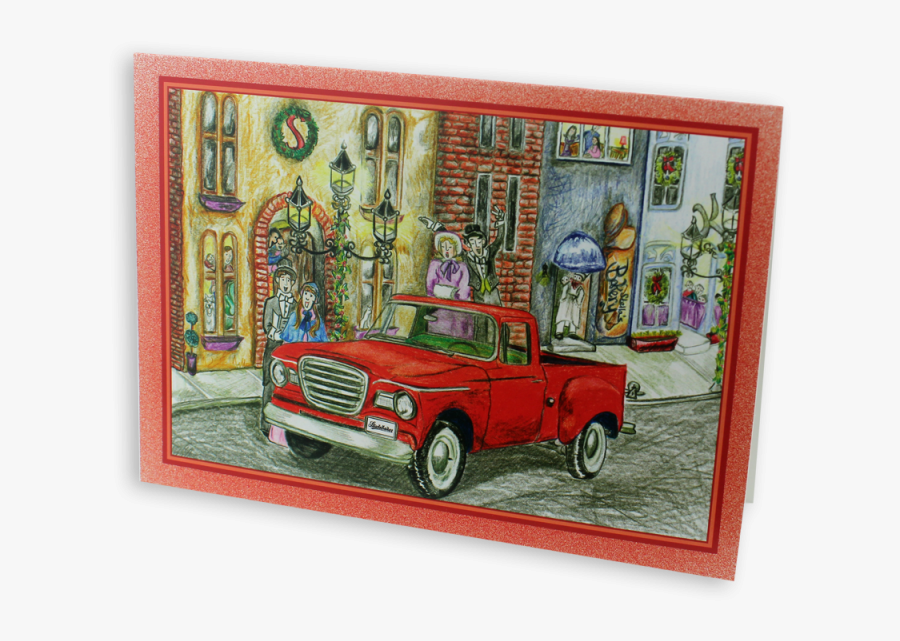 Transparent Trucks Christmas - Antique Car, Transparent Clipart