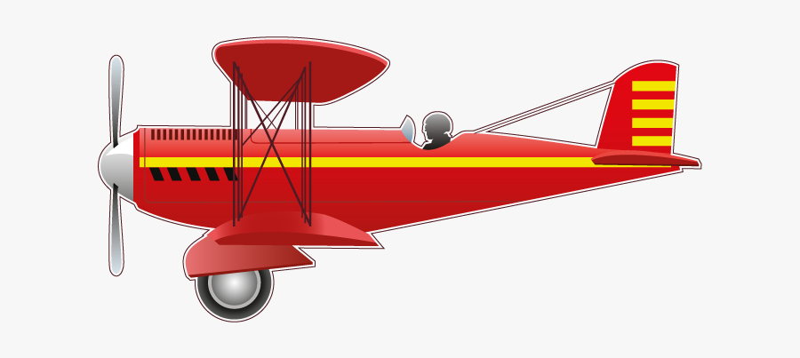 Biplane Airplane Paper Aircraft Sticker - Biplane, Transparent Clipart
