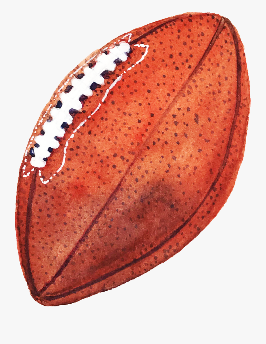 Football Watercolor, Transparent Clipart