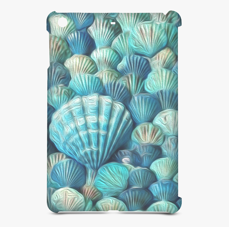 Clip Art Painted Seashells - Blue And Green Seashell, Transparent Clipart