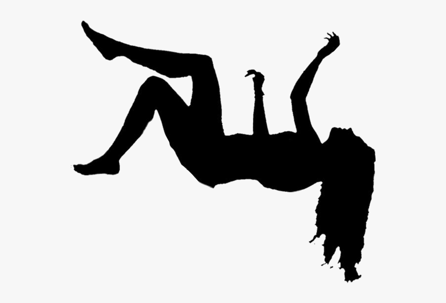 Girl Falling Png Transparent Images - Falling Down Girl Falling Silhouette, Transparent Clipart