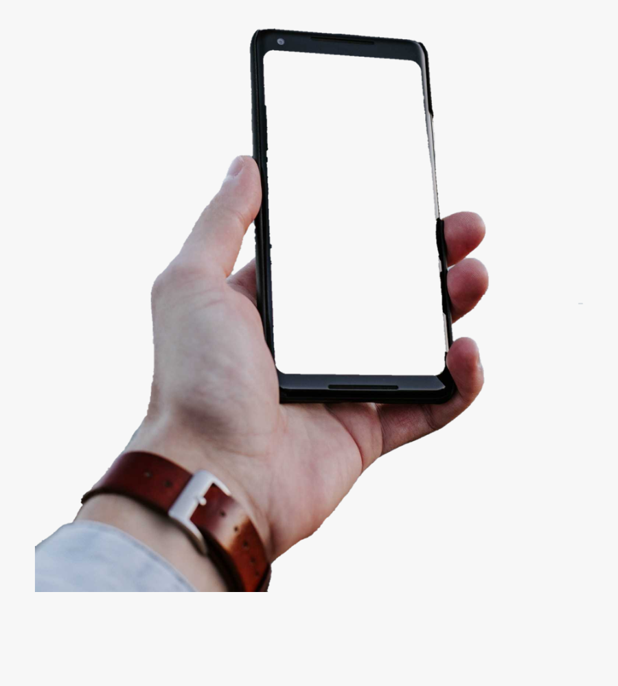 #hand #phone #frame #holding - Hand Png Frame Mobile, Transparent Clipart