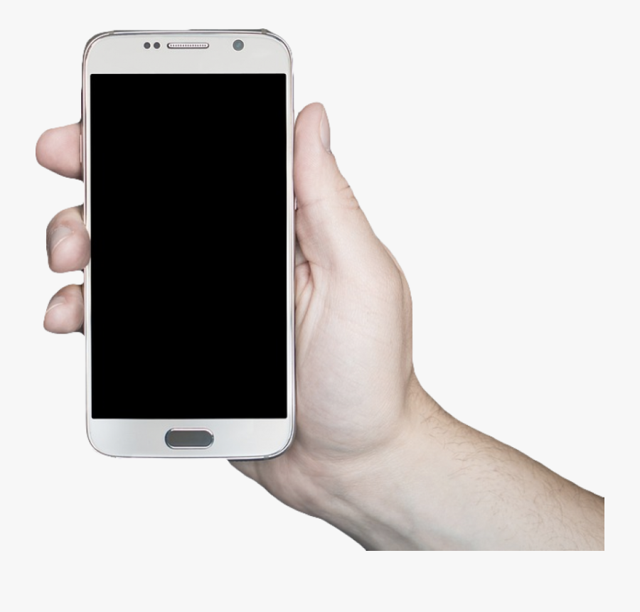 Transparent Smartphone Mobile Png Hand, Transparent Clipart