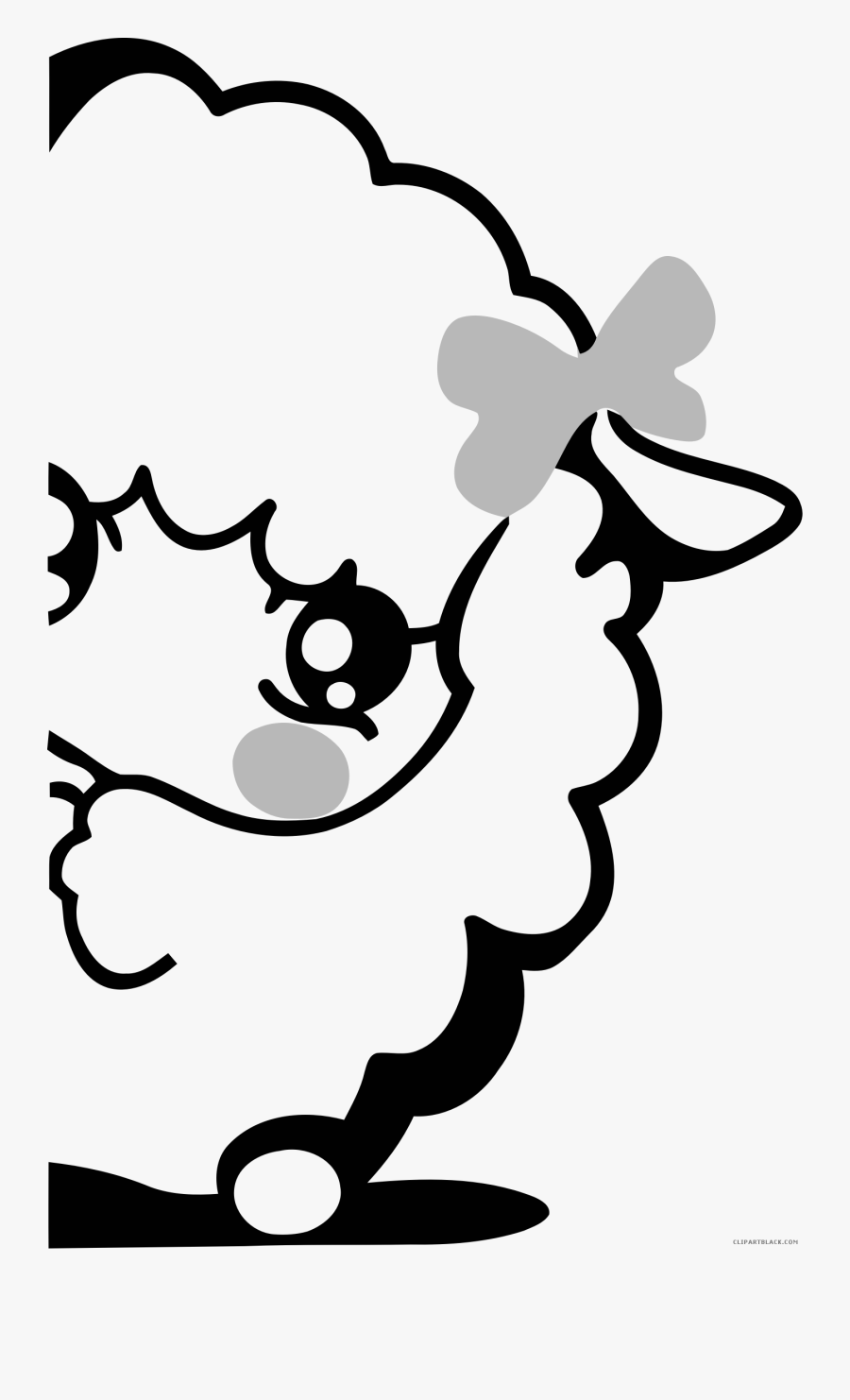 Clipartblack Com Animal Free - Sheep Girl Clipart, Transparent Clipart