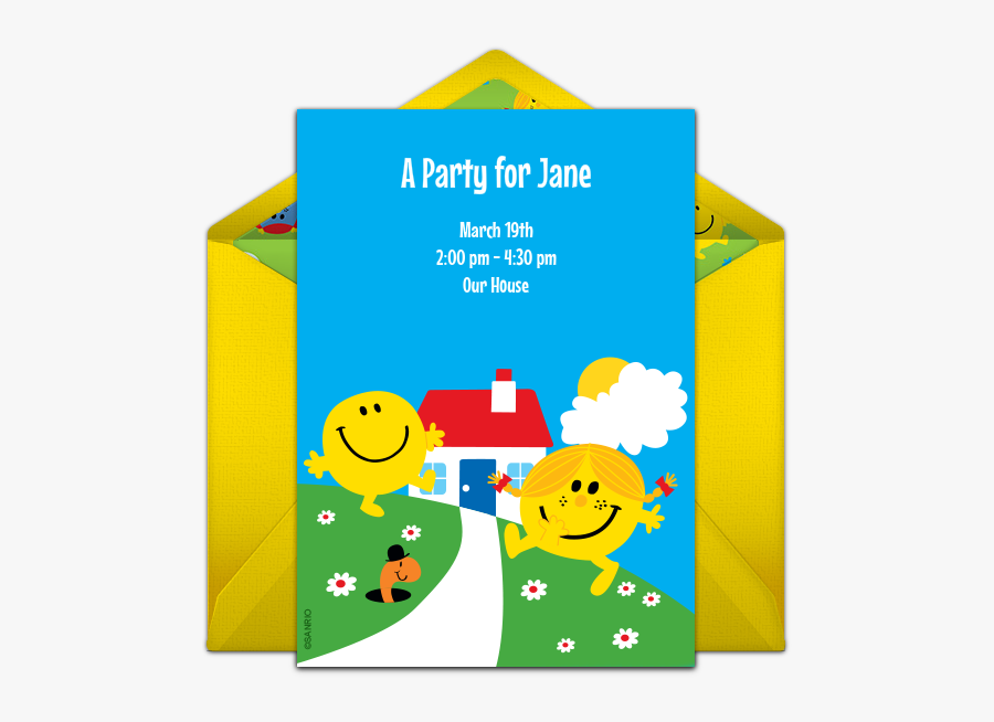 Clip Art Little Man Birthday Invitations - Illustration, Transparent Clipart