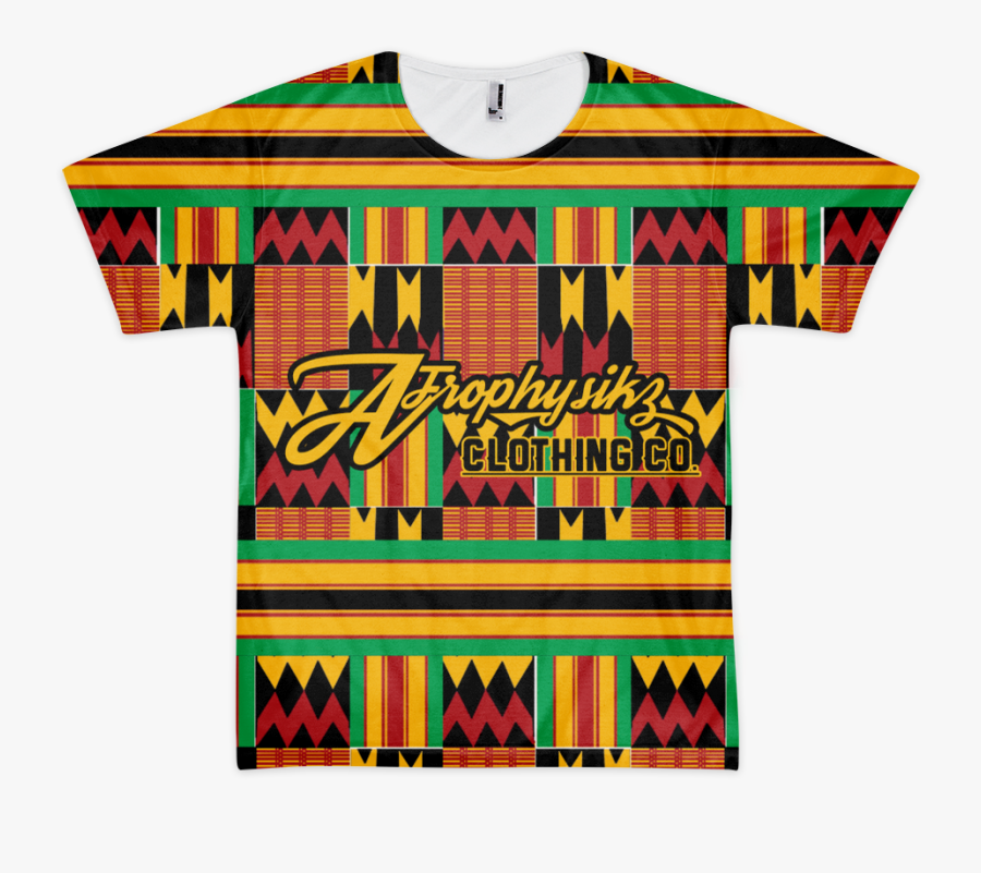 Clip Art Afrophysikz Kente Cloth Tee - Motif, Transparent Clipart