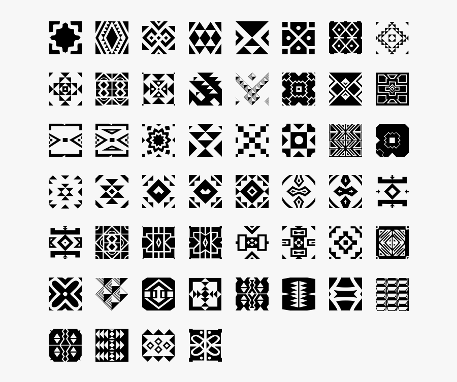 Clip Art African Cloth Patterns - Traditional Zulu Patterns, Transparent Clipart