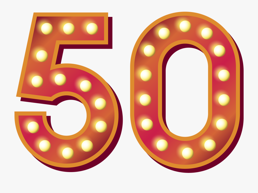50 Number Png Royalty-free - Number 50 Transparent Background, Transparent Clipart