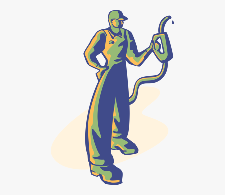 Gas Clipart Service Station - Gas Attendant Clipart Png, Transparent Clipart