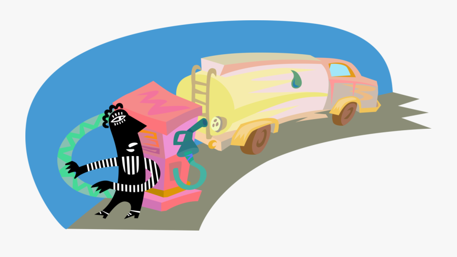 Fuel Delivers To Service - Illustration, Transparent Clipart