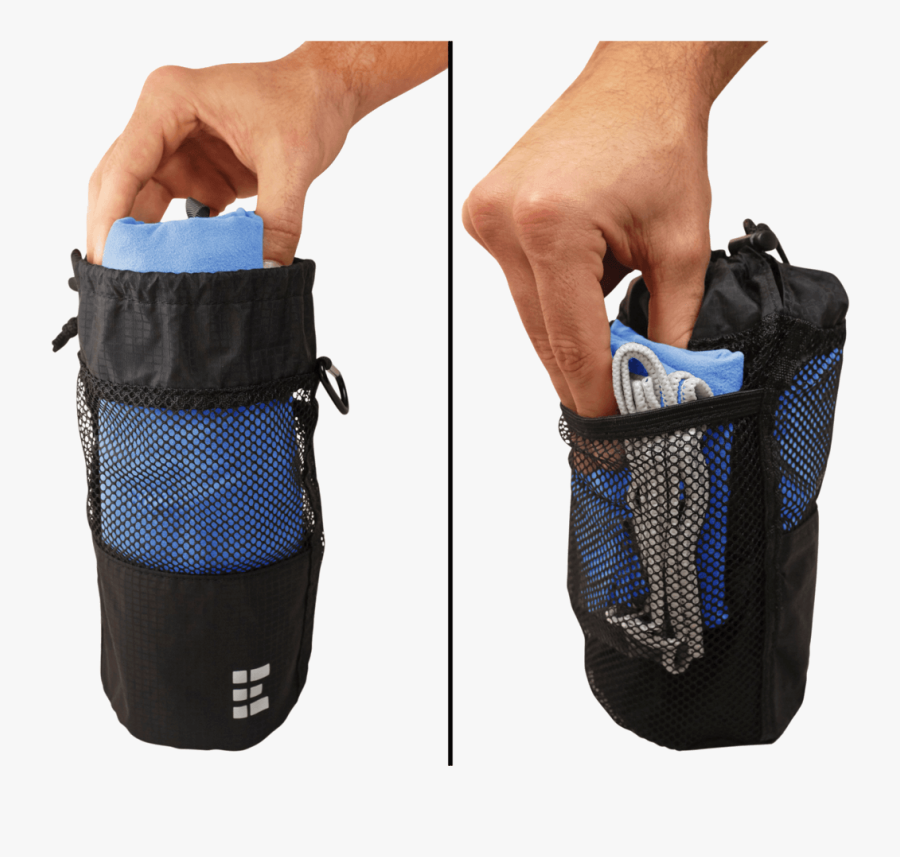 Microfiber Travel Towel Set - Bag, Transparent Clipart