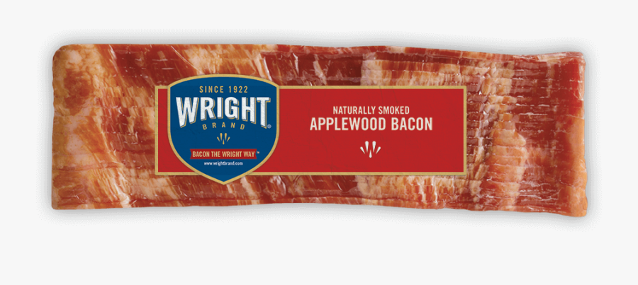 Wright Naturally Hickory Smoked Bacon, Transparent Clipart