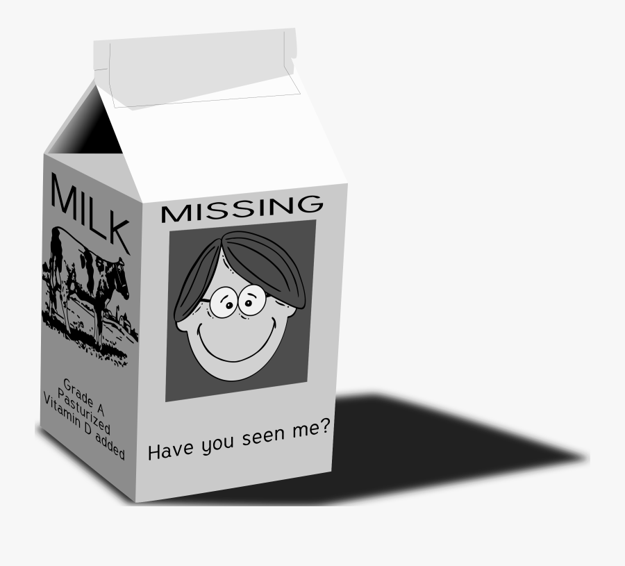 Clip Art Milk Carton Png - Draw Missing Milk Carton, Transparent Clipart