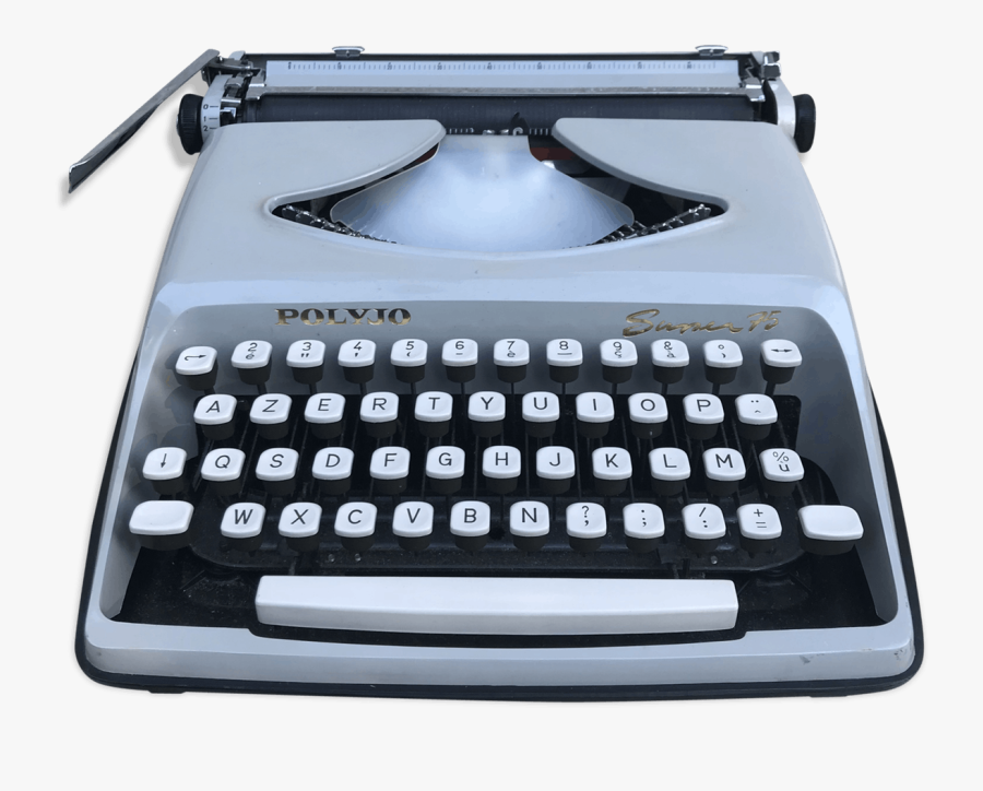 Clip Art Old Polyjo Super Bakelite - Underwood Portable 4 Bank, Transparent Clipart