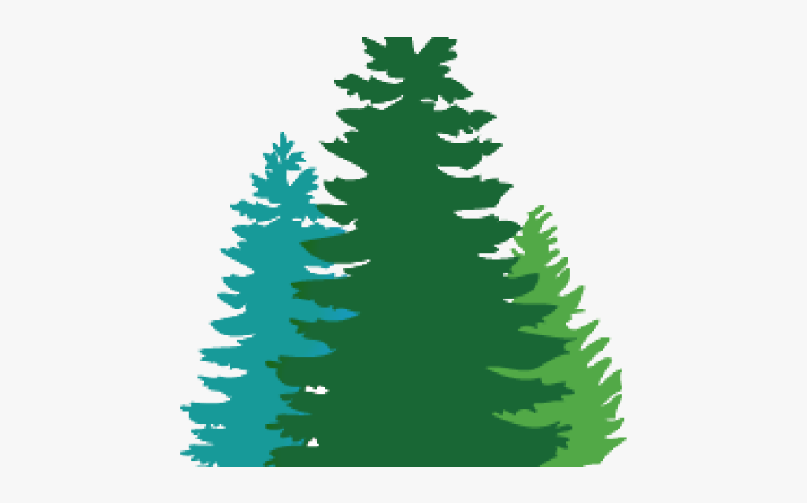Douglas Fir Cliparts - Silhouette Free Pine Tree Png, Transparent Clipart