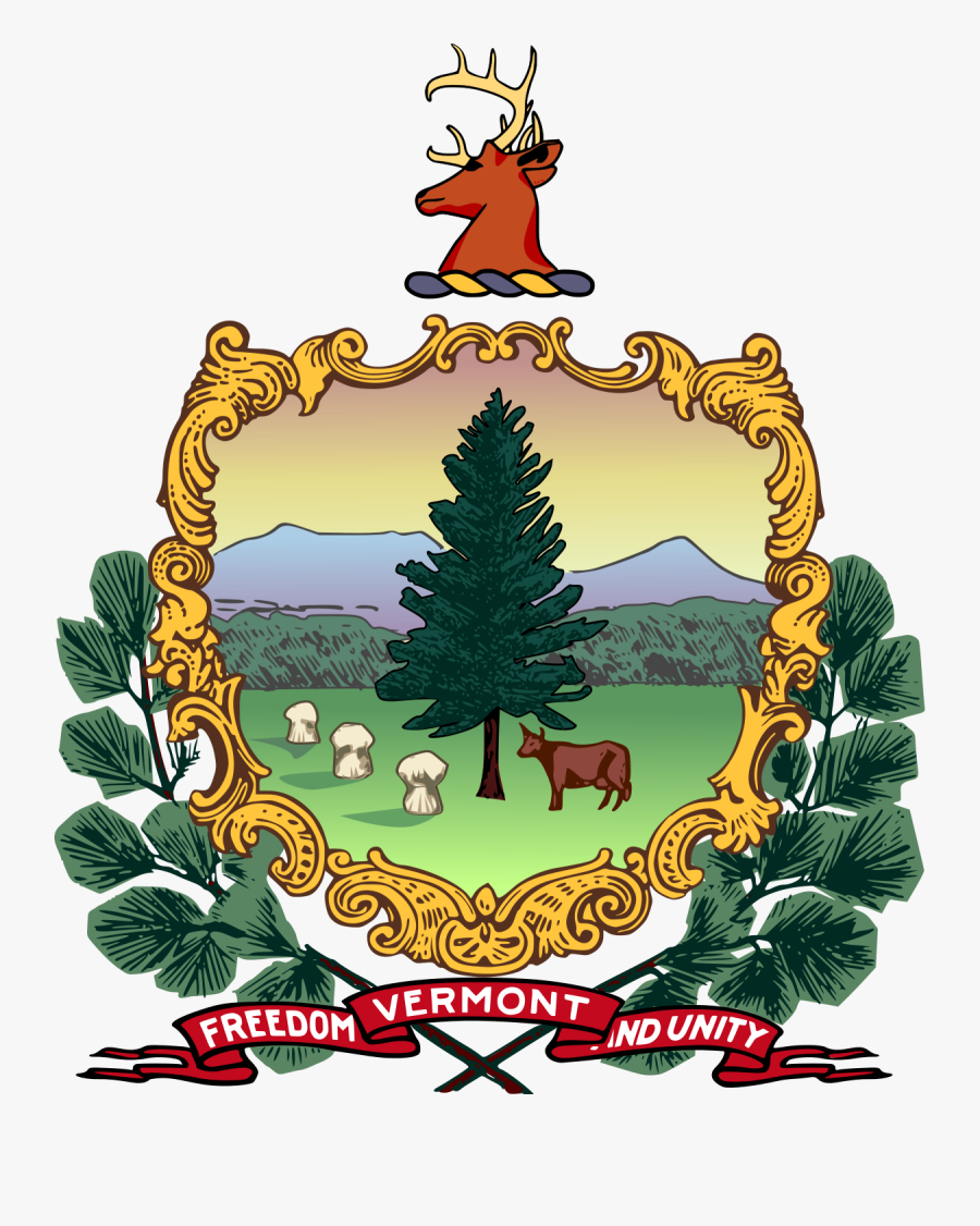 Vermont State Coat Of Arms, Transparent Clipart