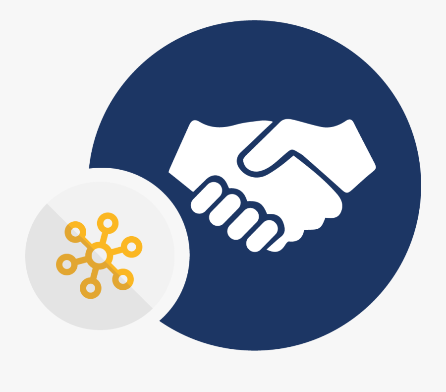 Freeuse Library Economic Development Job Growth Colorado - Blue Transparent Background Handshake Icon, Transparent Clipart