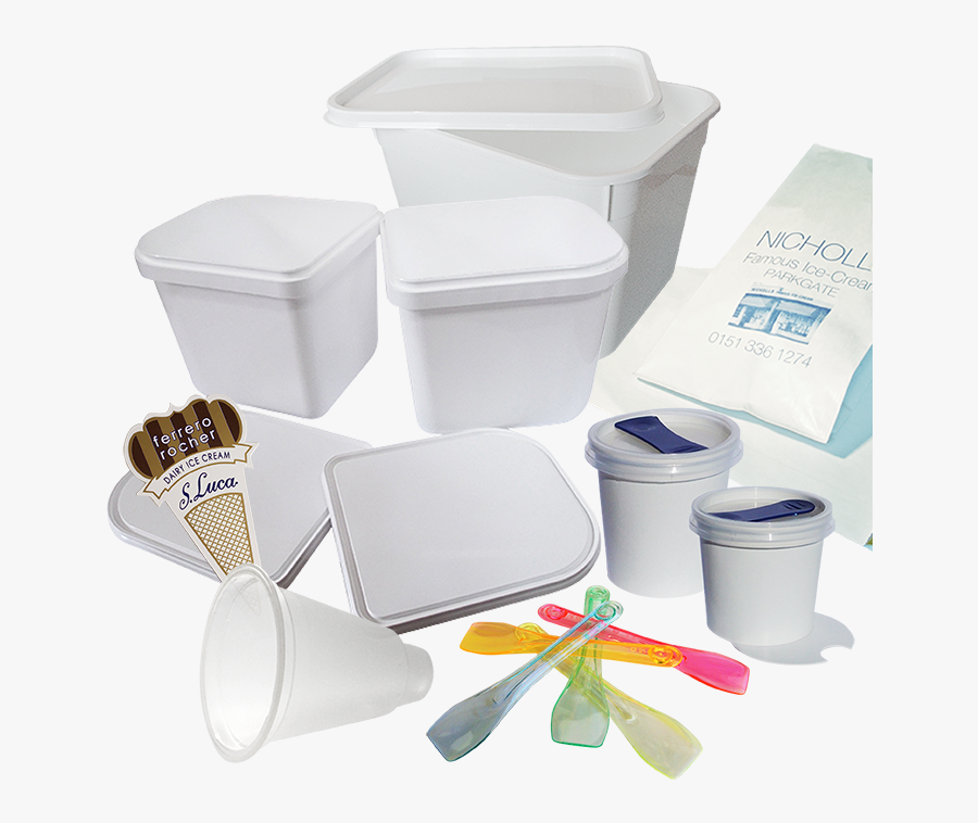 Cups Clipart Plastic Container - Ice Cream Paper Packaging, Transparent Clipart