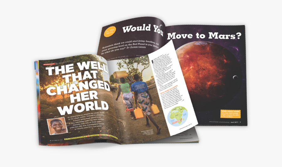 Open Science Magazine For Students - Examples Of Authentic Text Magazine, Transparent Clipart