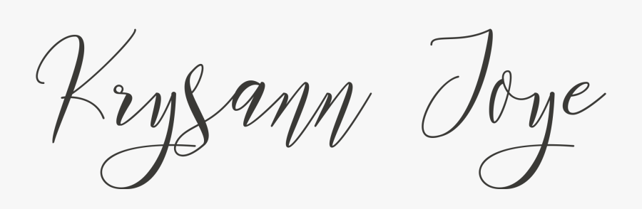 Krysann Joye - Calligraphy, Transparent Clipart