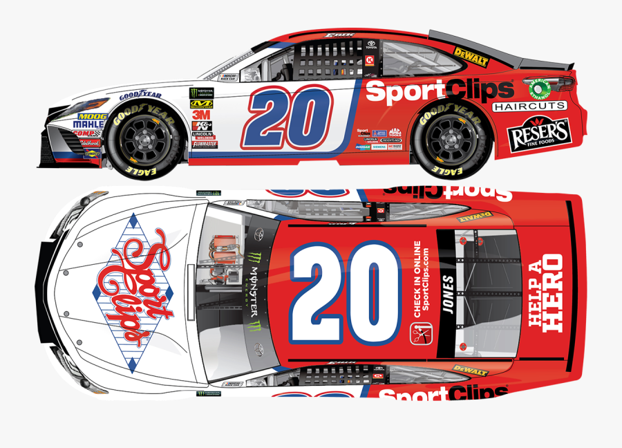 Erik Jones 2018 Sport Clips Darlington, Transparent Clipart