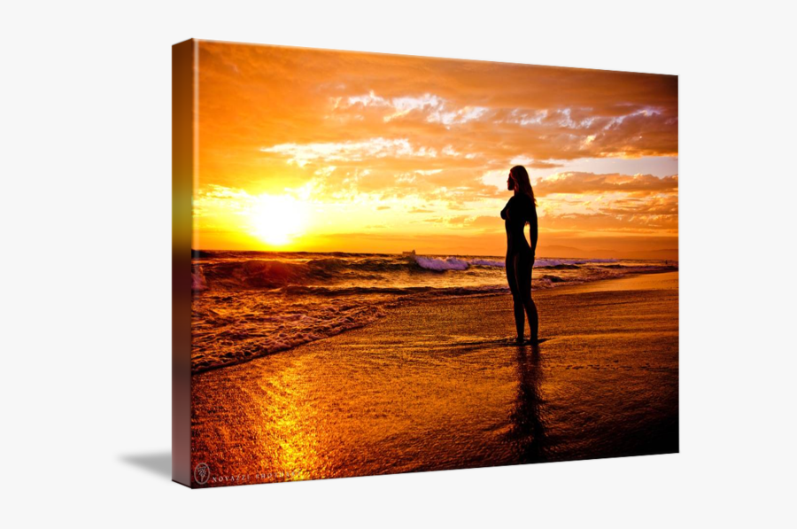 Drawn Sunset Draw Something - Silhouette, Transparent Clipart