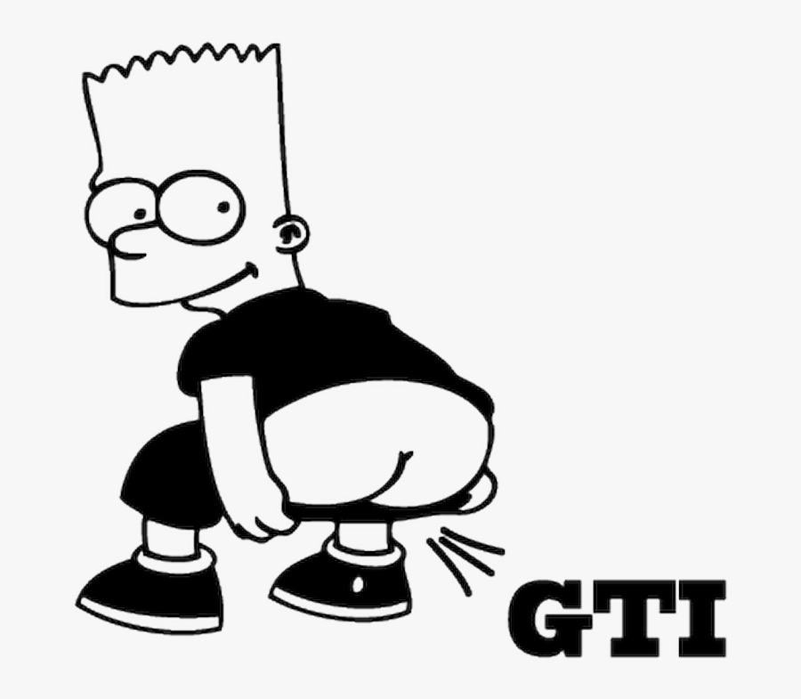 Bart Qui Pete Clipart , Png Download - Sticker Tdi, Transparent Clipart