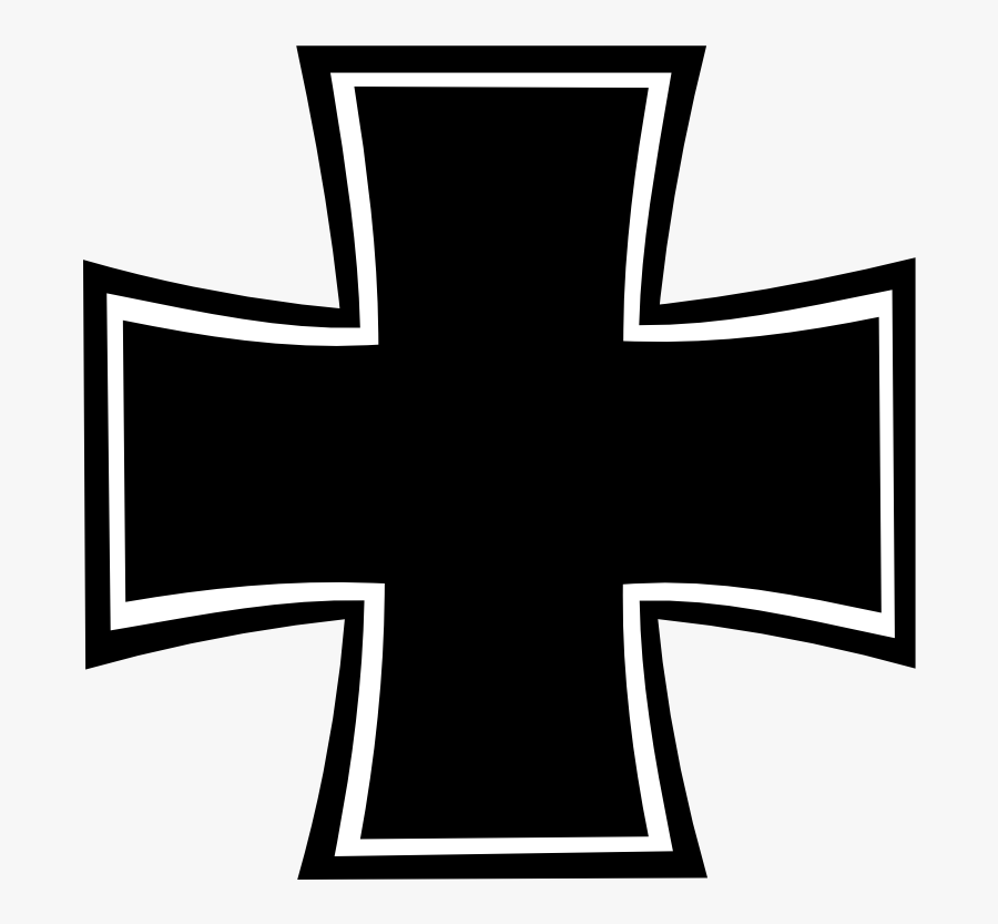 Iron Cross Christian Cross Sticker Cruz Negra Car - Iron Cross Stickers, Transparent Clipart