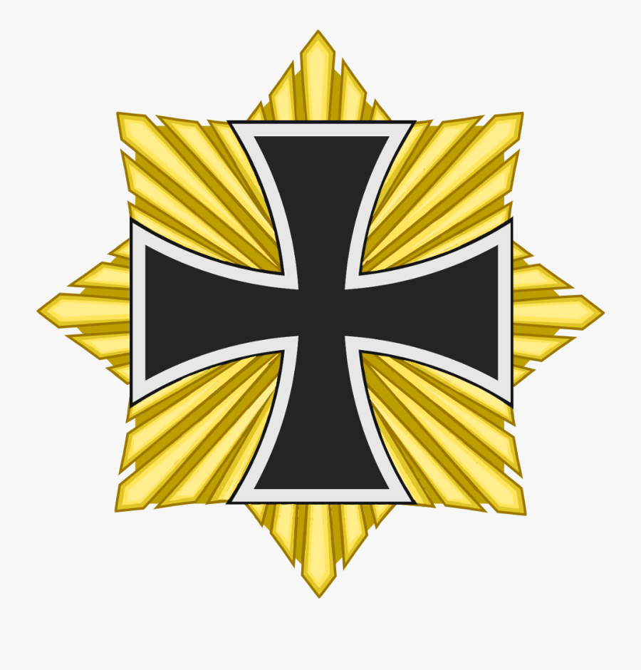 Star Of The Grand Cross Of The Iron Cross - Alternate Flag Of Germany, Transparent Clipart