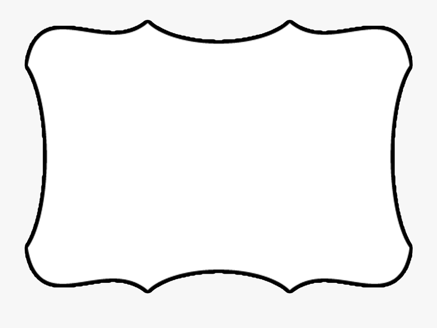 Label Clipart Blank - Bracket Shape Outline, Transparent Clipart