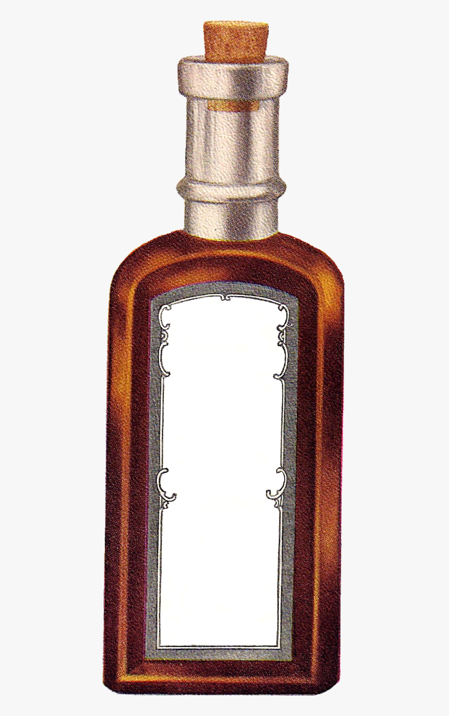 Digital Blank Label Downloads ,png - Potion With Blank Label, Transparent Clipart