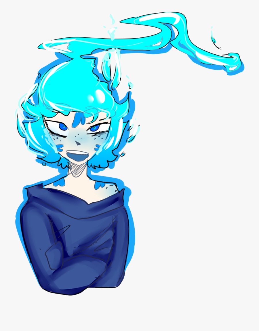 Blue Flames - Cartoon, Transparent Clipart
