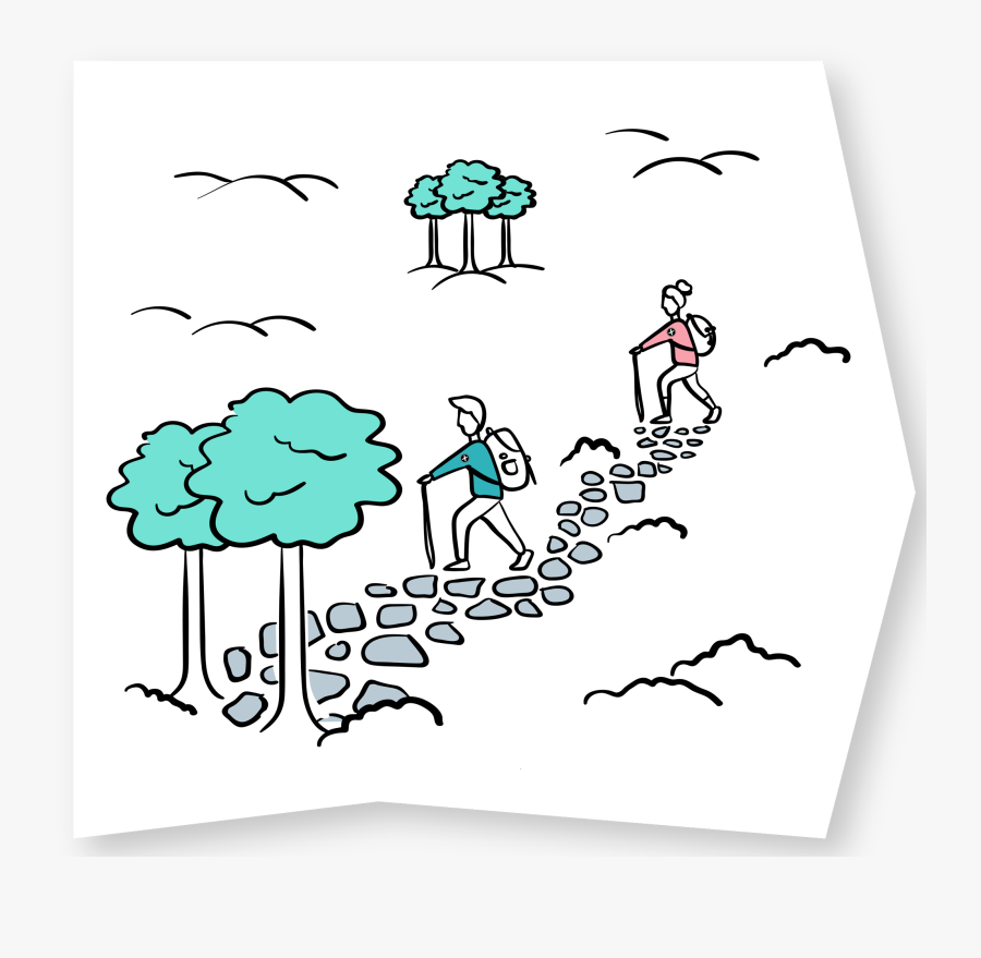 Ticknock Hike Trail In Dublin Mountains - Illustration, Transparent Clipart