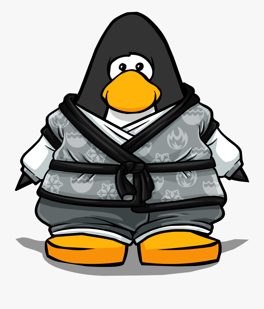 Tranquility Robe From A Player Card - Club Penguin Maroon Penguin, Transparent Clipart