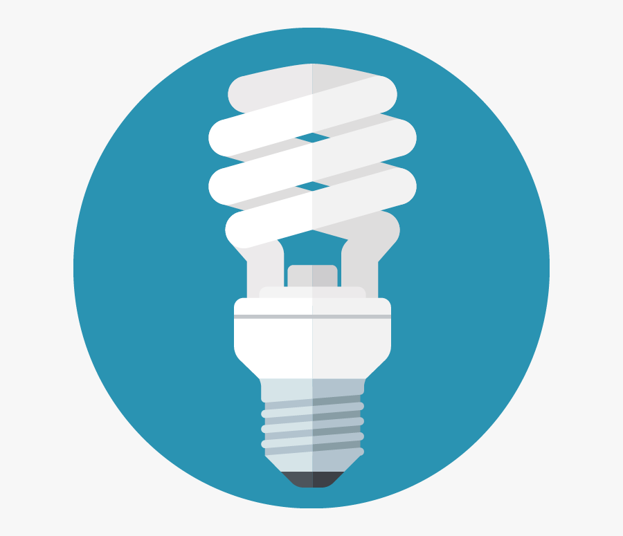 Energy Saving Led Bulb Infographic, Transparent Clipart