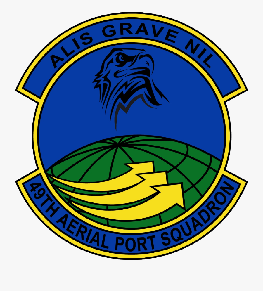Airmen From Grissom’s 49th Aerial Port Squadron Are - Emblem, Transparent Clipart