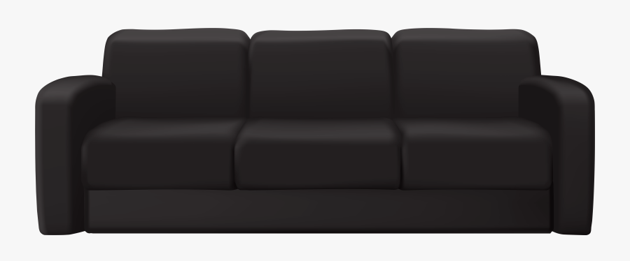 Couch Clipart Black - Sofa Png, Transparent Clipart
