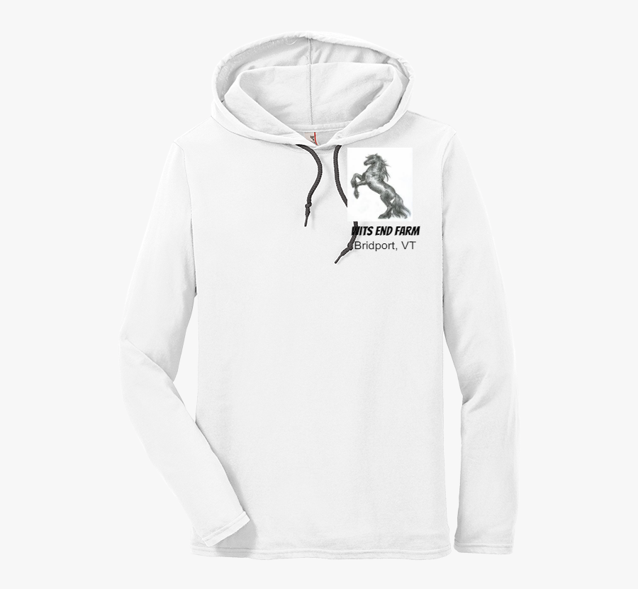 887l Anvil Women's Lightweight Long Sleeve Hooded Tee, Transparent Clipart