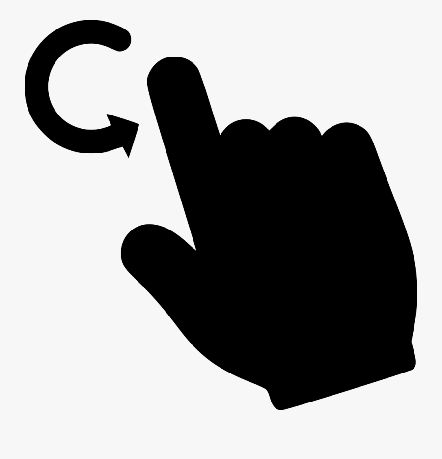 Horizontal Scroll - Swipe Up White Hand, Transparent Clipart