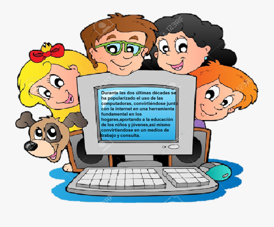 Transparent Computer Station Clipart - Cooperative Learning With The Computer, Transparent Clipart