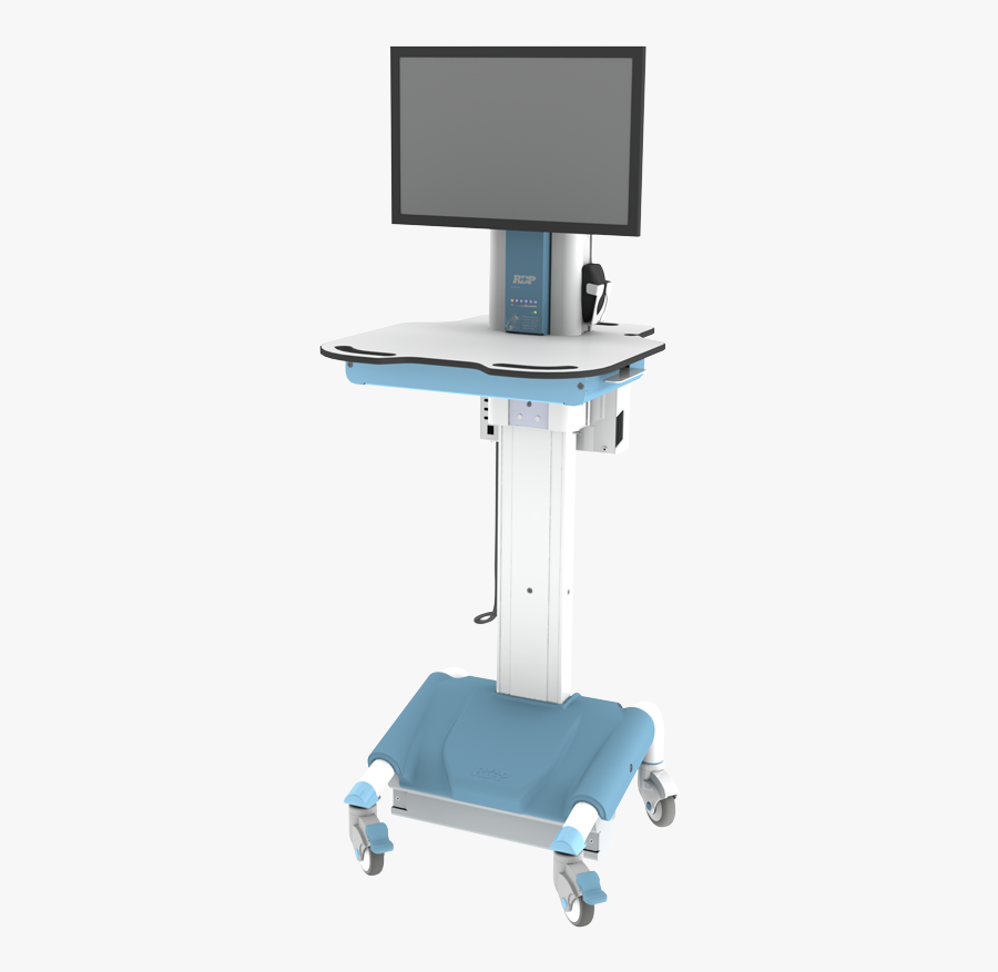 Computers Clipart Computer Workstation - Mobile Computers On Wheels, Transparent Clipart