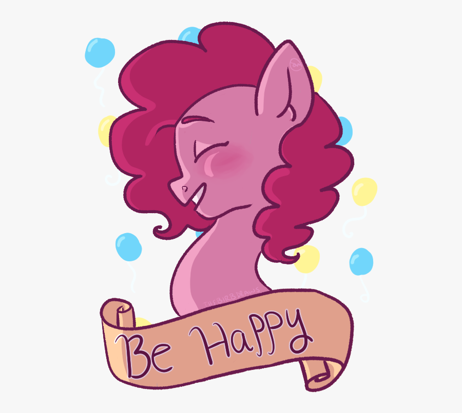 Thebirbdraws, Balloon, Earth Pony, Old Banner, Pinkie - Cartoon, Transparent Clipart