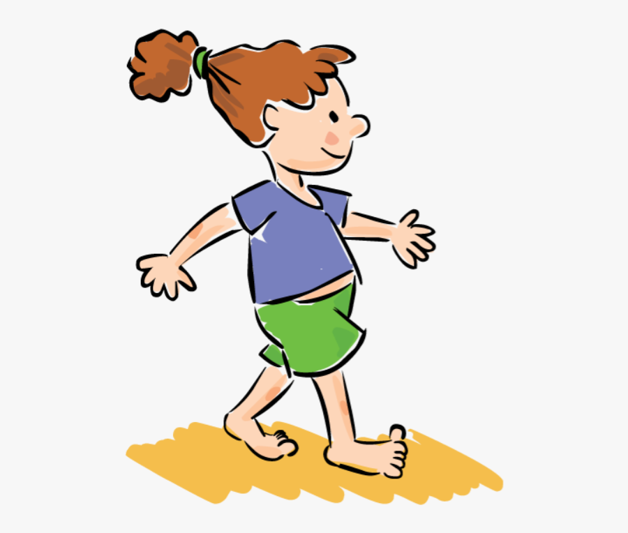This Simply Means That You Can Eat, Sleep And Exercise - Girl Walking Right Clipart, Transparent Clipart