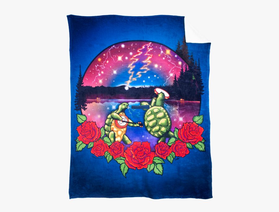 Grateful Dead Terrapin Lake Coral Fleece Blanket - Grateful Dead Terrapin Art, Transparent Clipart