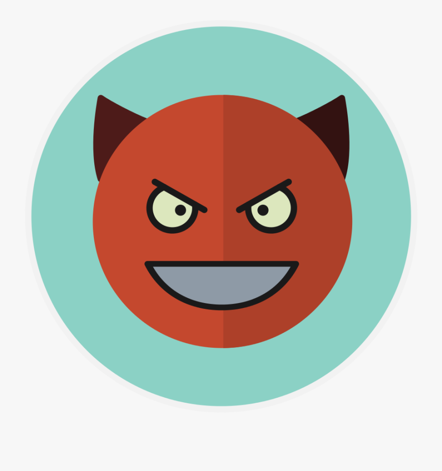 Devil Circle Cartoon, Transparent Clipart