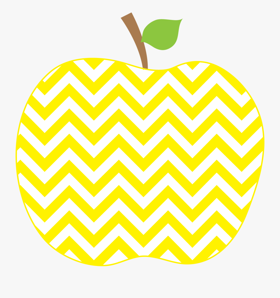 Chevron Clipart Pencil - Chevron Apple Clipart, Transparent Clipart