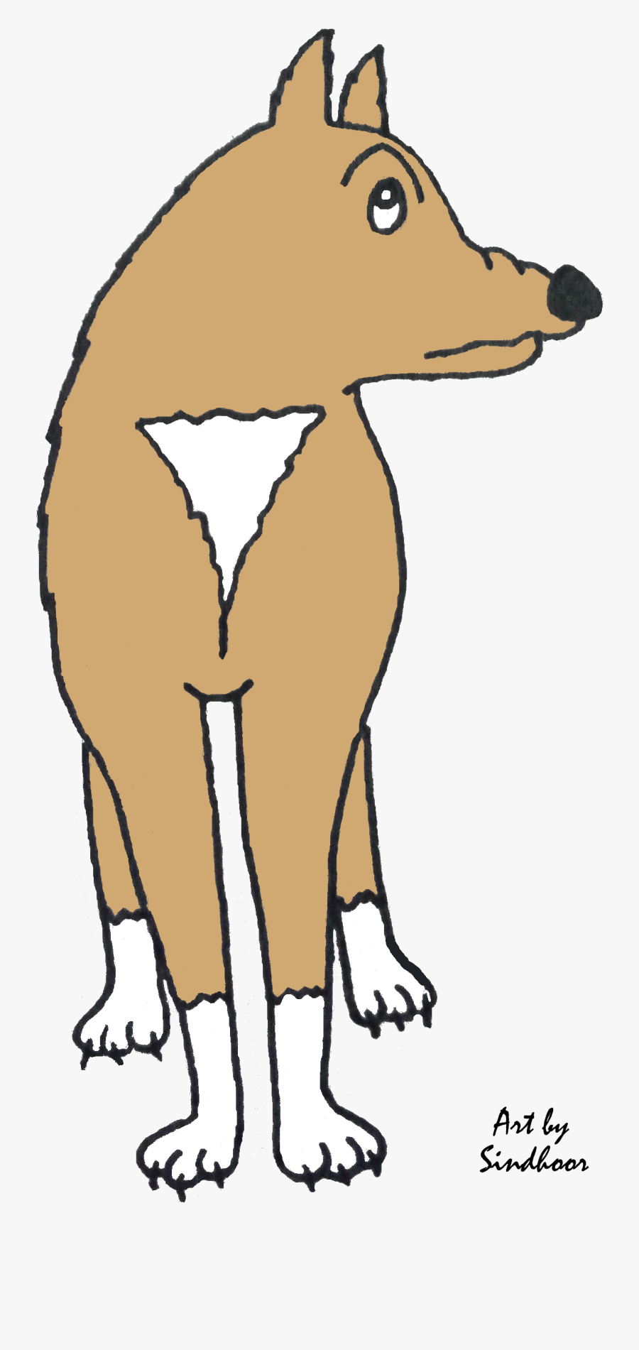 Looking Away - Dog Licks, Transparent Clipart