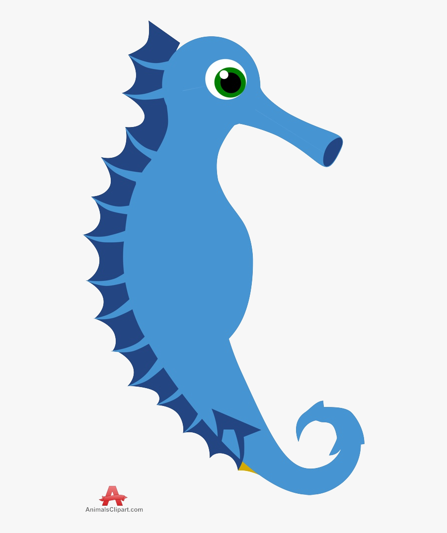 Seahorse Blue Clipart Pencil And In Color Transparent - Animals Color Blue Clip Art, Transparent Clipart