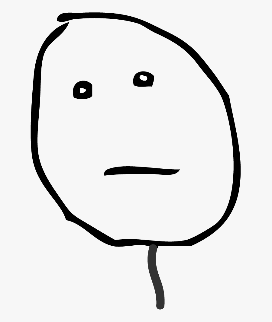 Poker Face Rage Comic, Transparent Clipart