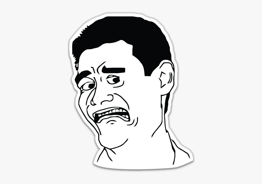 Derp Face Transparent Background - Disgusted Yao Ming Meme, Transparent Clipart